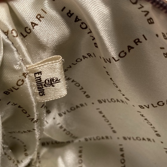 NWOT Bulgari satin brown cosmetics pouch - Picture 15 of 16